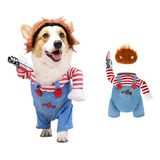 Fantasia Cosplay De Halloween Pets Dog Deadly Doll Chucky