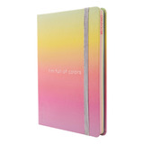 Cuaderno A5 14,8 X 21cm T/dura 96 Hjs Lisas 90grs Mooving Color Rainbow