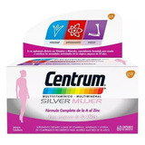 Centrum Silver Mujer +50 Años Vitaminas Y Minerales 60 Comp