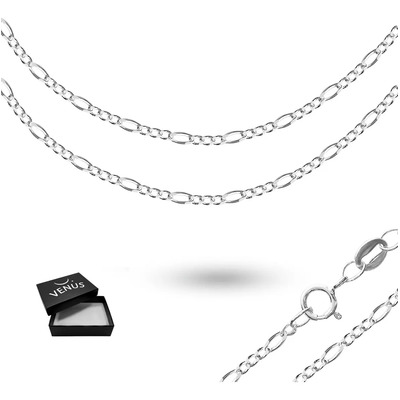 Set De 2 Cadenas Dije Plata Fina 925 Tejido Tres Eslabones Redondos Por Uno Ovalado Para Mujer 45 Cm De Largo 1 Mm Espesor Calibre 40 Collar Ideal Para Regalar En Ocasiones Especiales Cumpleaños | Meses sin interés
