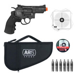 Pistola Airsoft Revólver Co2 Gamo Pr-725 4.5mm + Combo Pro 7