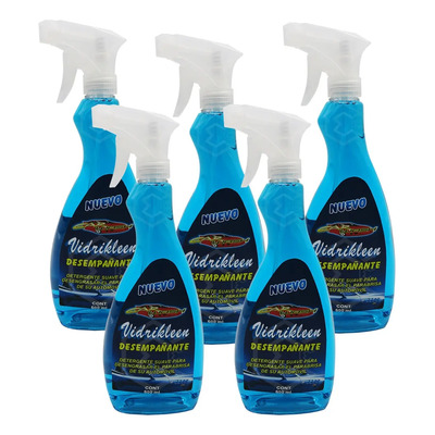 5 Desempañante Limpiador Parabrisas Espejo Vidrio 600ml Real | Envío gratis