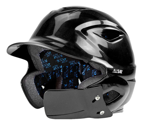 Casco Beisbol All Star S7 Con Protector Negro 6 1/2 - 7 1/2