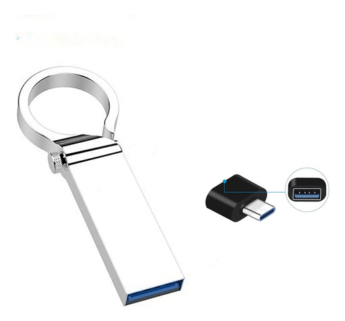 Pendrive Llavero 1tb + Adaptador Usb A Tipo C