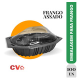 Embalagem P/ Frango Assado Resistente Térmica Cx C100 Full