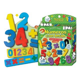 33 Letras Abc + 32 Números Magnéticos Goma Eva Grandes 5cms