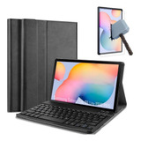 Capa Book + Teclado + Película Galaxy Tab S6 Lite P610 P615