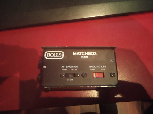 Caja Directa Rolls Matchbox Db25 Con Atenuador Pasiva 