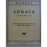 Partitura Piano E 2 Violinos Sonata In F Major Op 2 N Handel