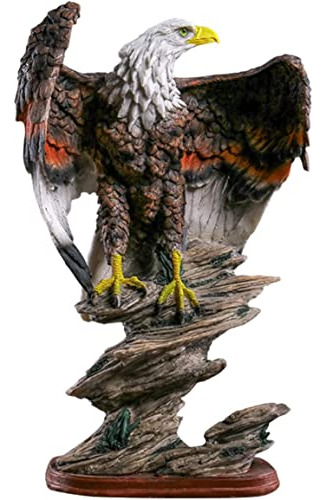 Estatua De Águila Grande De 19 Pulgadas, Escultura De Resina