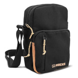 Shoulder Bag Hocks Viaggio Preto Marrom 22-891 Skate Viagem