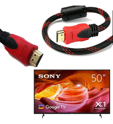 Cabo Hdmi 4k Gold 3d Full Hd Blindado Receptor Tv Sony 3m