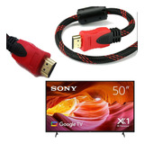 Cabo Hdmi 4k Gold 3d Full Hd Blindado Receptor Tv Sony 3m