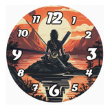 Reloj De Madera Brillante Diseño Buda B57