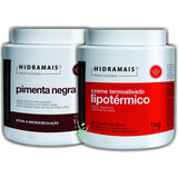 Kit Creme De Massagem Pimenta Negra + Termoativo Lipotermico