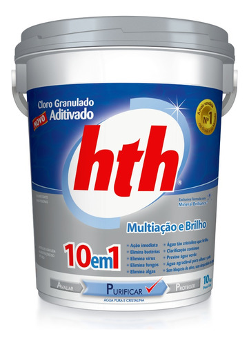 Hth® Cloro Aditivado Mineral Brilliance 10em1 10kg