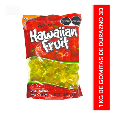 Gomitas De Durazno 3d Hawaiian Fruit 1kg (dulce Mexicano) | MercadoLibre