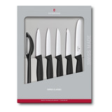 Cuchillos Victorinox Mondadores Negro, 6 Piez.- Electromundo