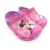 Babuche Infantil Feminina Da Minnie Rosa/lilás