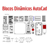 Blocos Dinâmicos Autocad P/ Comandos Elétricos - Completo.