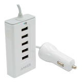 Cargador De Auto 5 Puertos Usb Anker / Angelstock