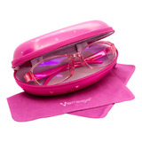 Lentes Gamer Vorago (d90) Anti Luz Azul Estuche Color Rosa