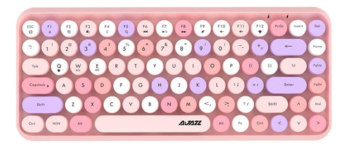 Teclado, Portatil Inalámbrico Dadai Teclas Redondas/rosado