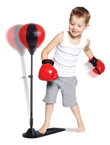 Set De Boxeo Infantil Punching Ball + Guantes Deporte Niños
