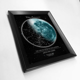 Mapa Estelar Personalizado Luna (archivo Digital Imprimible)