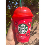 Vaso Rojo Coleccionable Starbucks Xmas Navidad Frío