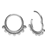 Septum Clicker De Corazones Acero Quirúrgico Importado Mt