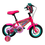 Bicicleta Infantil Niñas R/12 Ruedas Auxiliares Barbie