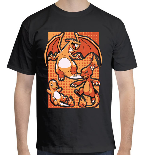 Playera Pokemon - Charmander Evolución - Anime/caricatura