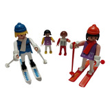 Playmobil Familia De  Esquiadores