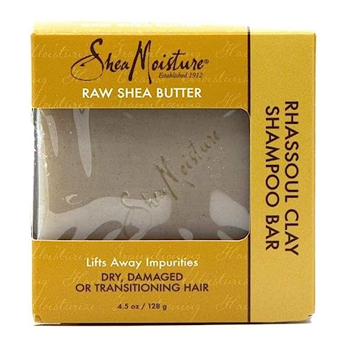 Shea Moisture Raw Shea Butter Rhassoul Clay Shampoo Bar 4.5o