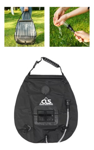 Ducha Portátil Solar Bolsa Regadera Campismo Aire Libre 20l