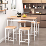 Recaceik 5 Pcs Dining Table Set, Modern Kitchen Table And C.