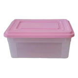 Organizador Canasto 54 Litros X6 Plastico Tapa  Apilable