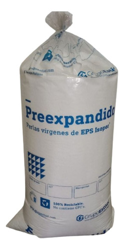 Telgopor Molido Pre Expandido Grano Grueso 1,6 Kgs