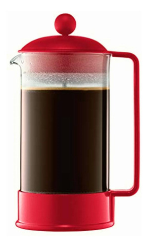 Bodum Brazil 1-liter 34-ounce French Press Coffeemaker, Red