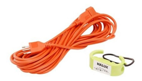 Extensión Eléctrica Con Seguro 10 M 10 A Naranjo Halux Color Naranja