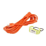 Extensión Eléctrica Con Seguro 10 M 10 A Naranjo Halux Color Naranja