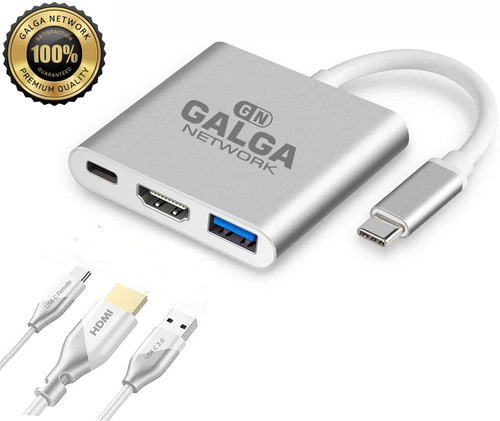 Hub Para Macbook Air Pro Hdmi 4k Usb Tipo C Samsung Dex