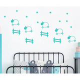 Vinilos Decorativos Infantiles Pack Ovejas Dormir Estrellas 