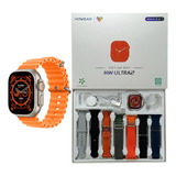  Relogio Inteligente Smartwatch Hw Ultra 8in1+ 7 Pulseiras