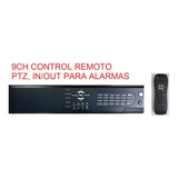 9ch Dvr H.264 Network Video Recorder Cctv Remote Control Ptz
