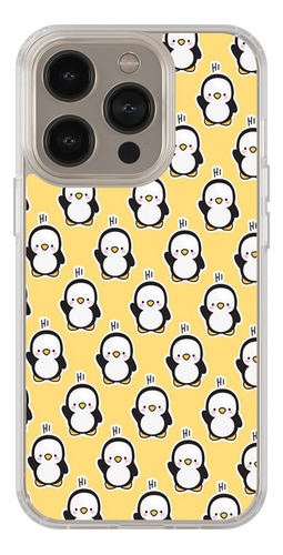 Funda Transparente Para iPhone  Pinguinos Ilustración%