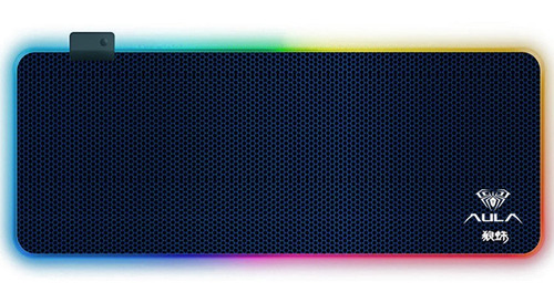 Mouse Pad Rgb Led Xl Gamer 80 X 30 Cms Aula F-x5 Azul