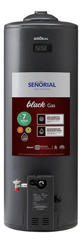 Termotanque Multigas Señorial Black Tsbg-110 Negro 110 L