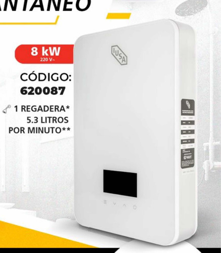Calentador De Agua Eléctrico Iusa 620087 220v